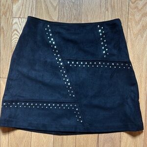 Express Black Embellished Mini Skirt Night Out